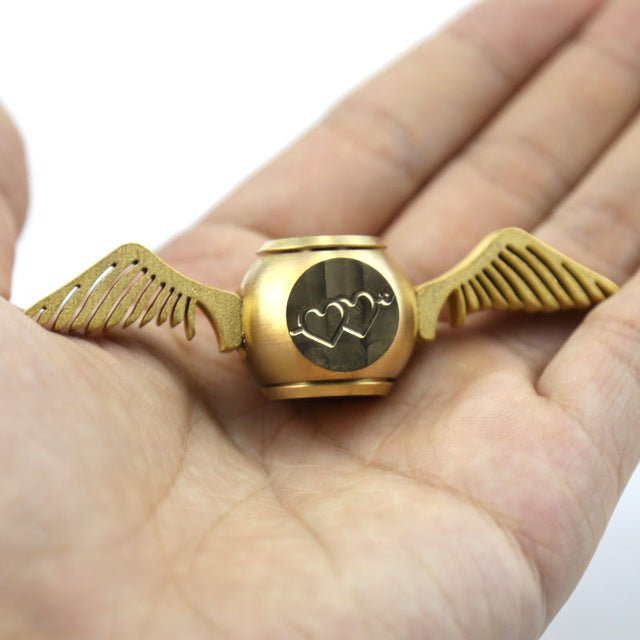 4 Style Fidget Spinner Golden Cupid Wings