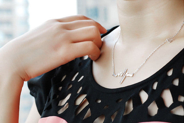 EKG Rhythm Necklace