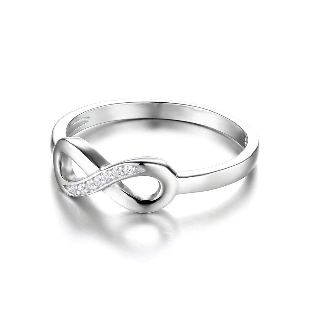 Silver Infinity Love Ring