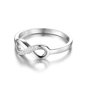 Silver Infinity Love Ring