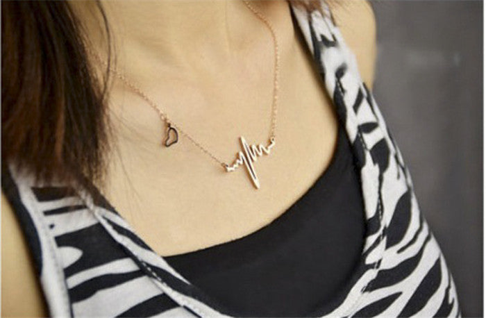 EKG Rhythm Necklace