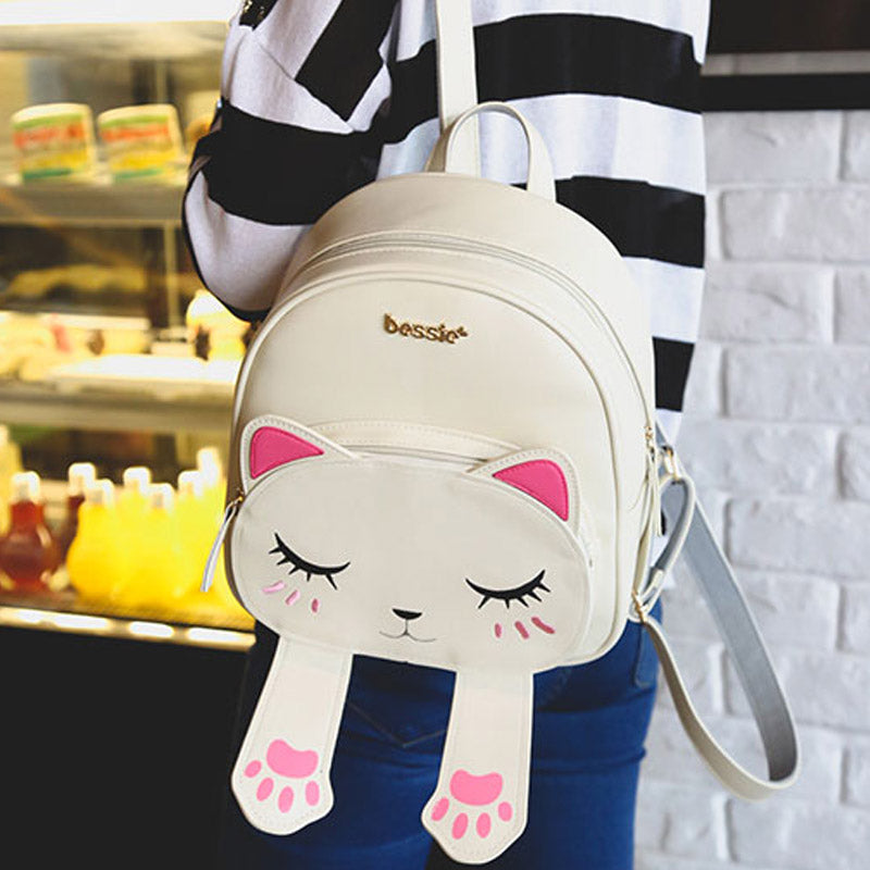 Girls Back To School Cat Backpack