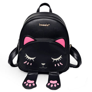 Girls Back To School Cat Backpack